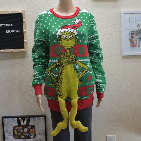 grinch sweater with legs